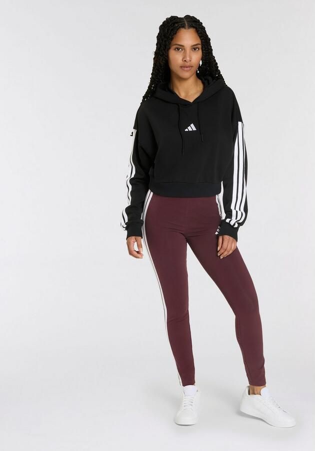Adidas Zwarte Sweater Essentials 3-Stripes French Terry Black Dames - Foto 10