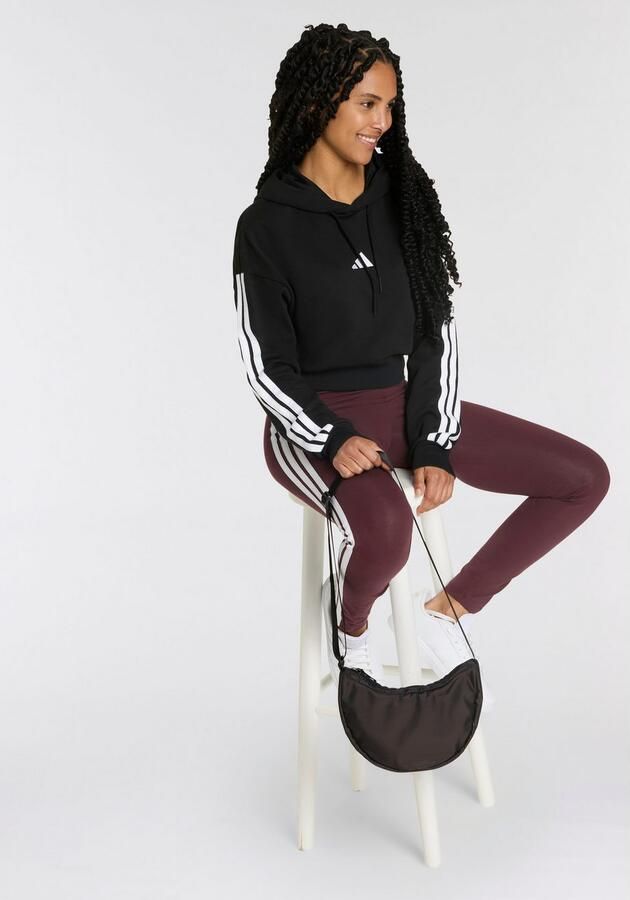 Adidas Zwarte Sweater Essentials 3-Stripes French Terry Black Dames - Foto 4
