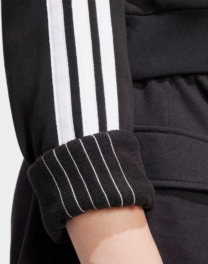 Adidas Zwarte Sweater Essentials 3-Stripes French Terry Black Dames - Foto 2