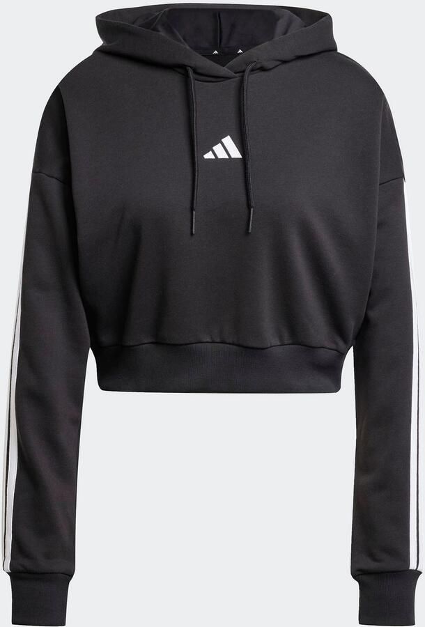 Adidas Zwarte Sweater Essentials 3-Stripes French Terry Black Dames - Foto 5