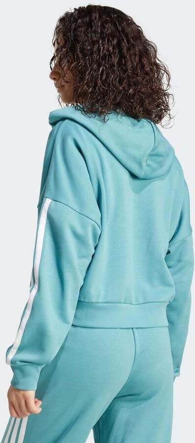 Adidas Essentials 3-Stripes French Terry Hoodie met Korte Rits - Foto 9
