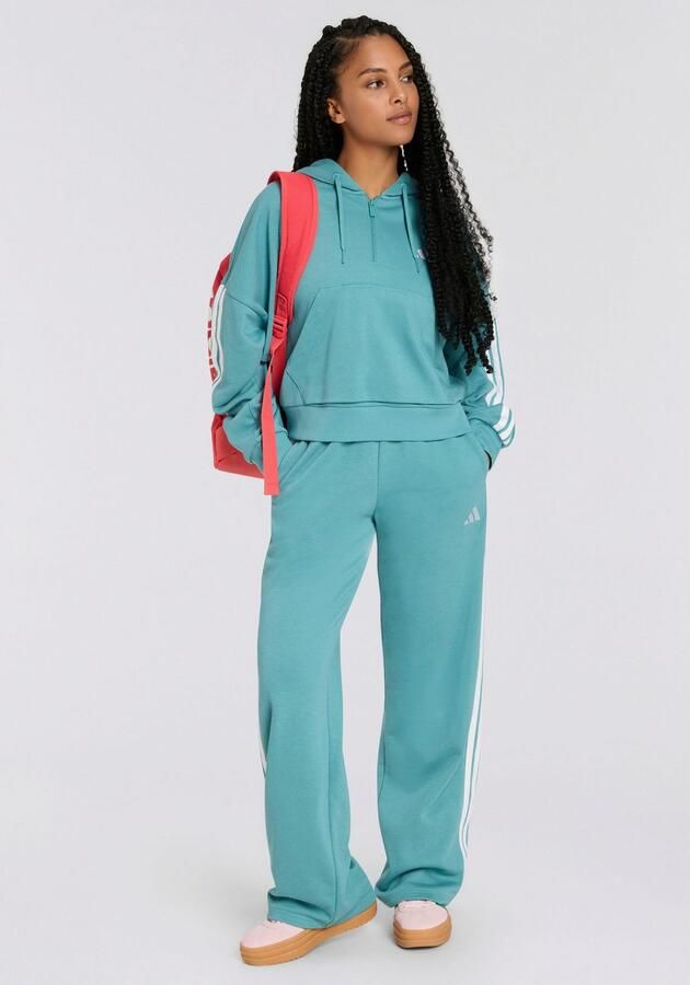 Adidas Essentials 3-Stripes French Terry Hoodie met Korte Rits - Foto 5