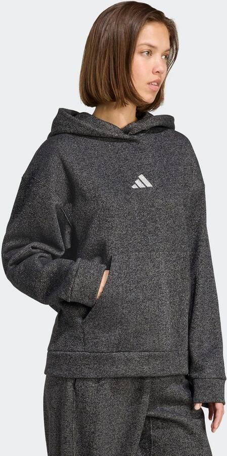 Adidas Sweater ALL SZN Holiday Glitter Fleece Loose Hoodie - Foto 6