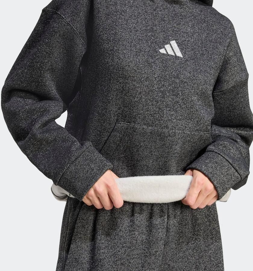 Adidas Sweater ALL SZN Holiday Glitter Fleece Loose Hoodie - Foto 2
