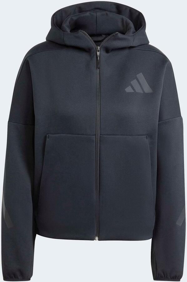 Adidas Z.N.E. Full Zip Hoodie Zwart- Dames Zwart - Foto 8