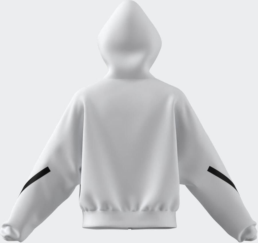 Adidas Witte Zip-Through Hoodie voor Vrouwen White Dames - Foto 5
