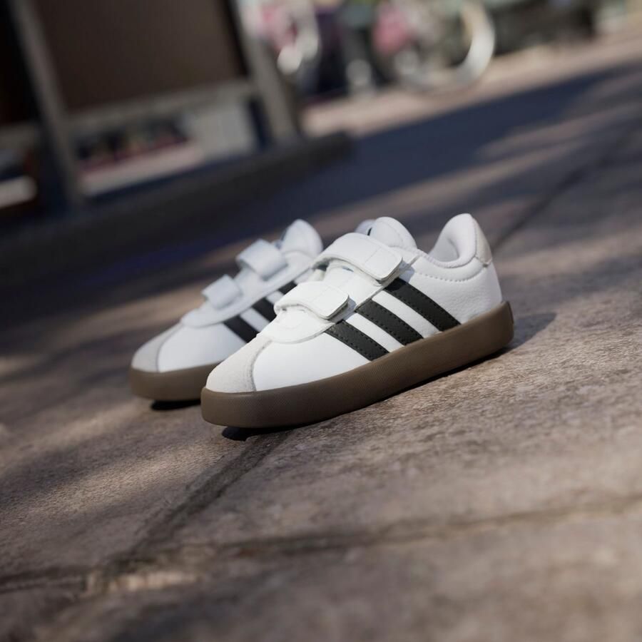 Adidas Sportswear Klittenbandschoenen VL COURT 3.0 KIDS geïnspireerd door het ontwerp van de adidas samba - Foto 3
