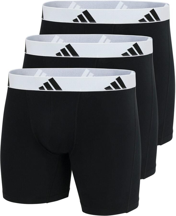 Adidas Sportswear Lange boxershort Active Flex Cotton elastisch logoband sportieve look zonder opening (Set van 3) - Foto 7