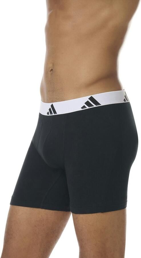 Adidas Sportswear Lange boxershort Active Flex Cotton elastisch logoband sportieve look zonder opening (Set van 3) - Foto 4