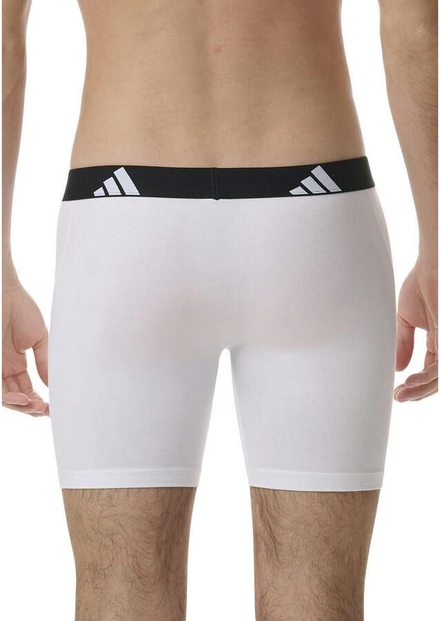 Adidas Sportswear Lange boxershort Active Flex Cotton elastisch logoband sportieve look zonder opening (Set van 3)