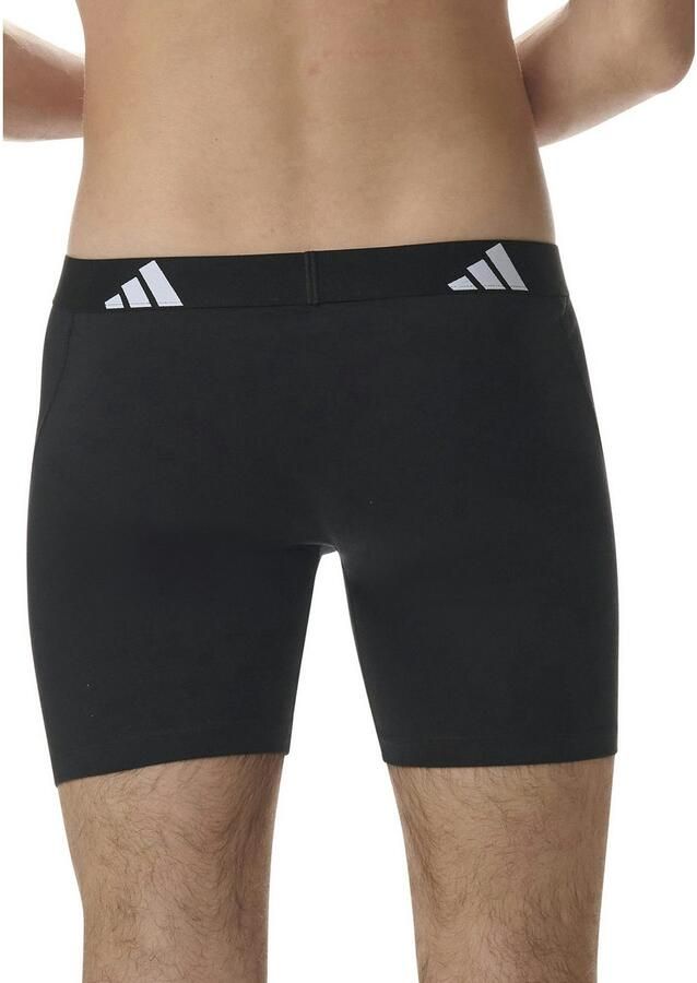 Adidas Sportswear Lange boxershort Active Flex Cotton elastisch logoband sportieve look zonder opening (Set van 3)