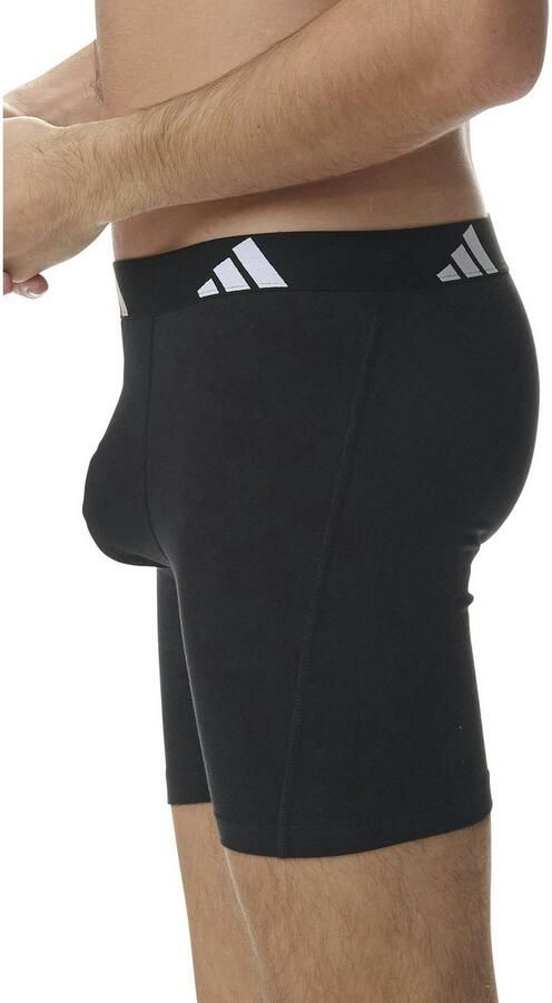 Adidas Sportswear Lange boxershort Active Flex Cotton elastisch logoband sportieve look zonder opening (Set van 3) - Foto 4
