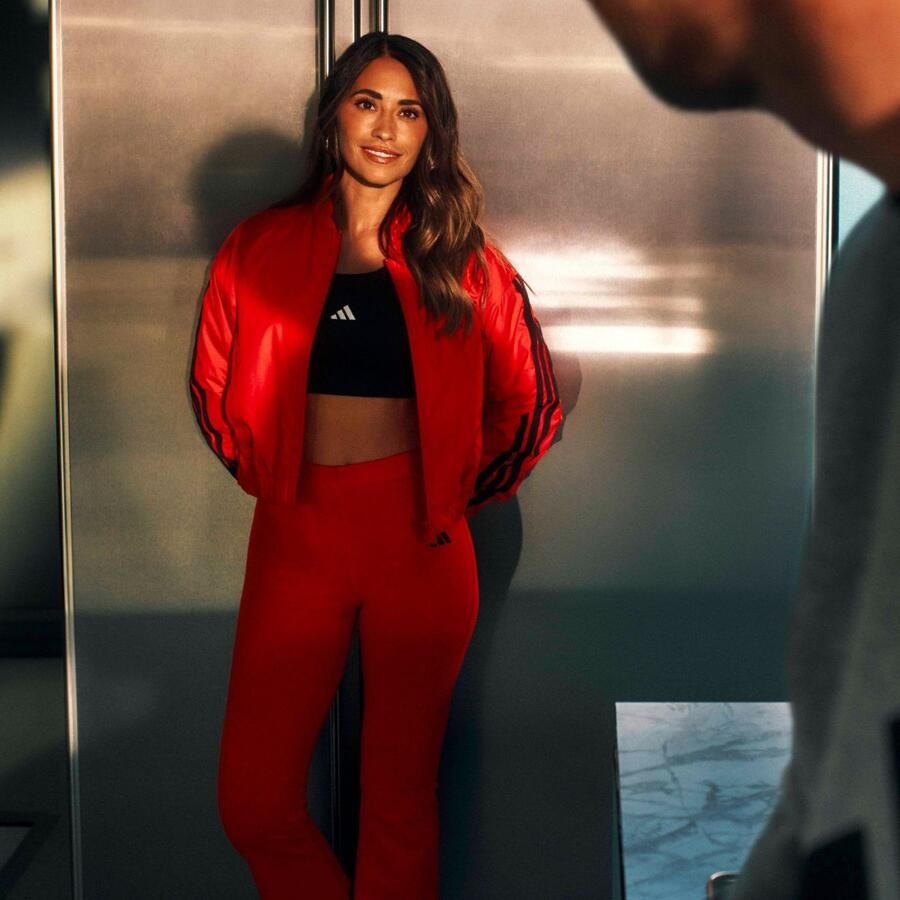 Adidas Sportswear Legging W SL SJ FLARLEG Hoge band uitlopende beenvorm (1-delig)