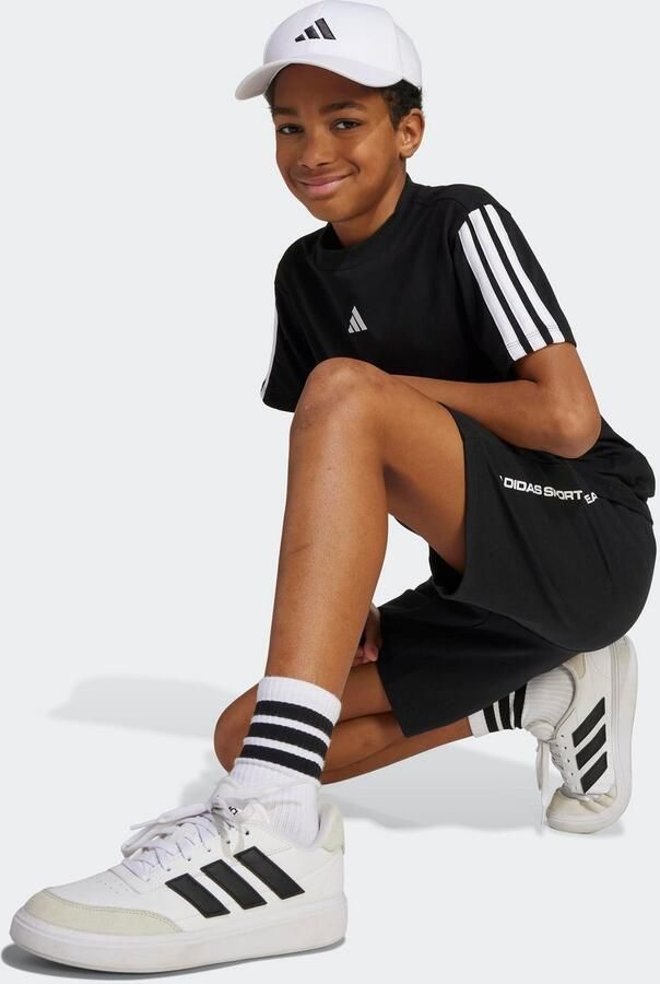 Adidas Korte Broek French Terry Slogan Shorts Kids - Foto 4