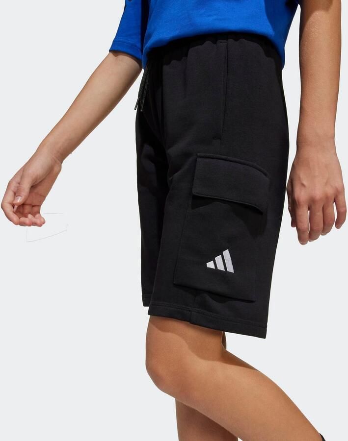 Adidas Essentials Cargo Short Kids Zwart Kind Zwart