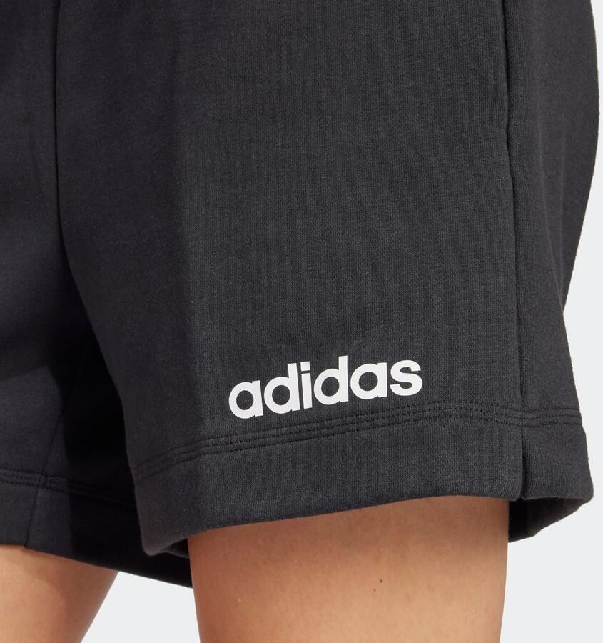 Adidas Sportswear Short W LIN FT SHO Middelhoge taille met trekkoord van zachte French Terry (1-delig)