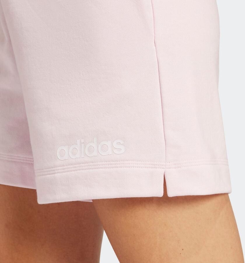 Adidas Sportswear Short W LIN FT SHO Middelhoge taille met trekkoord van zachte French Terry (1-delig) - Foto 3