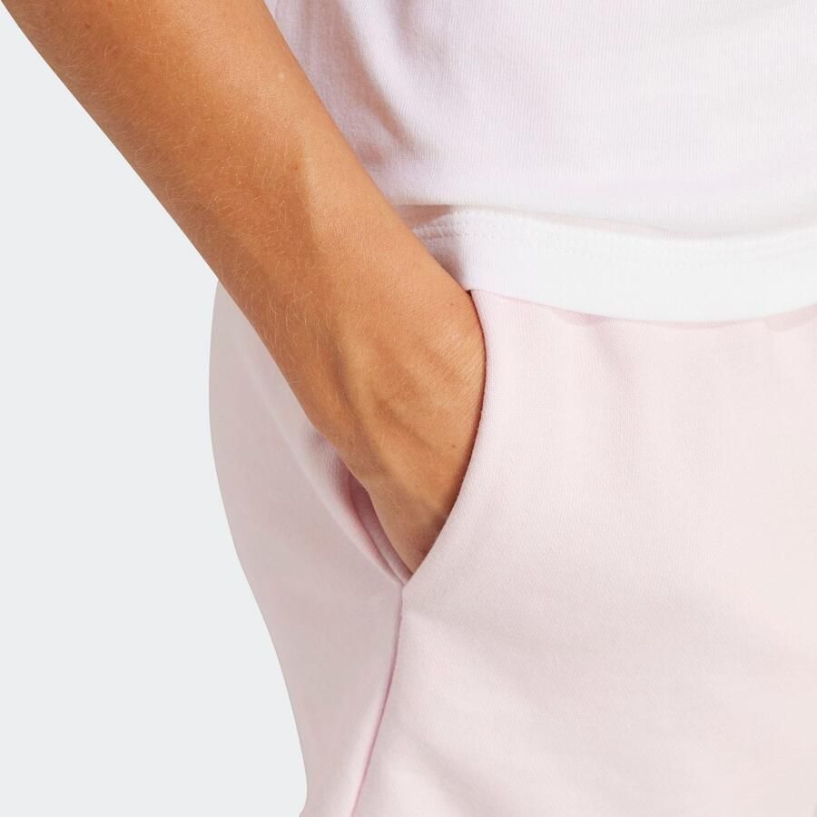 Adidas Sportswear Short W LIN FT SHO Middelhoge taille met trekkoord van zachte French Terry (1-delig)