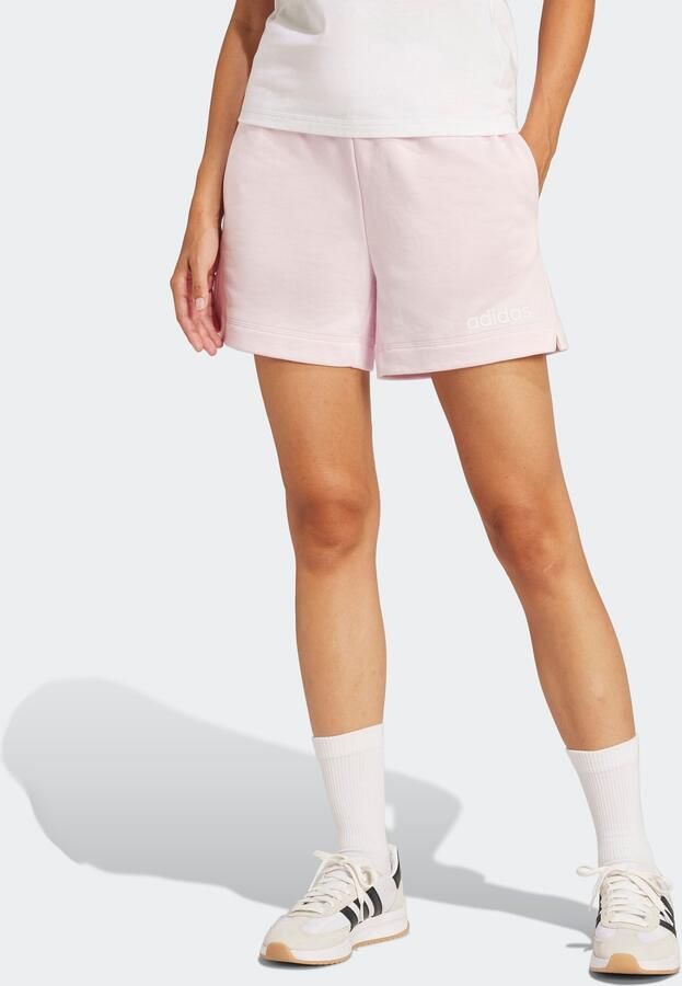 Adidas Sportswear Short W LIN FT SHO Middelhoge taille met trekkoord van zachte French Terry (1-delig) - Foto 6