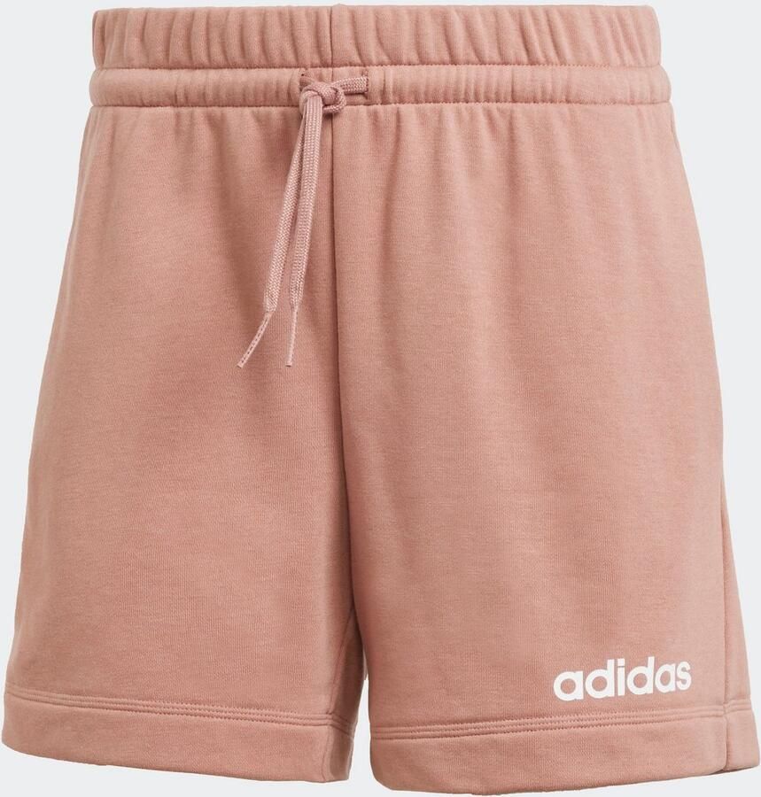 Adidas Sportswear Short W LIN FT SHO Middelhoge taille met trekkoord van zachte French Terry (1-delig)