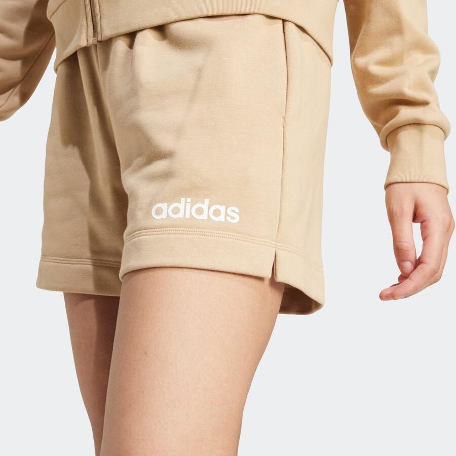 Adidas Sportswear Short W LIN FT SHO Middelhoge taille met trekkoord van zachte French Terry (1-delig)