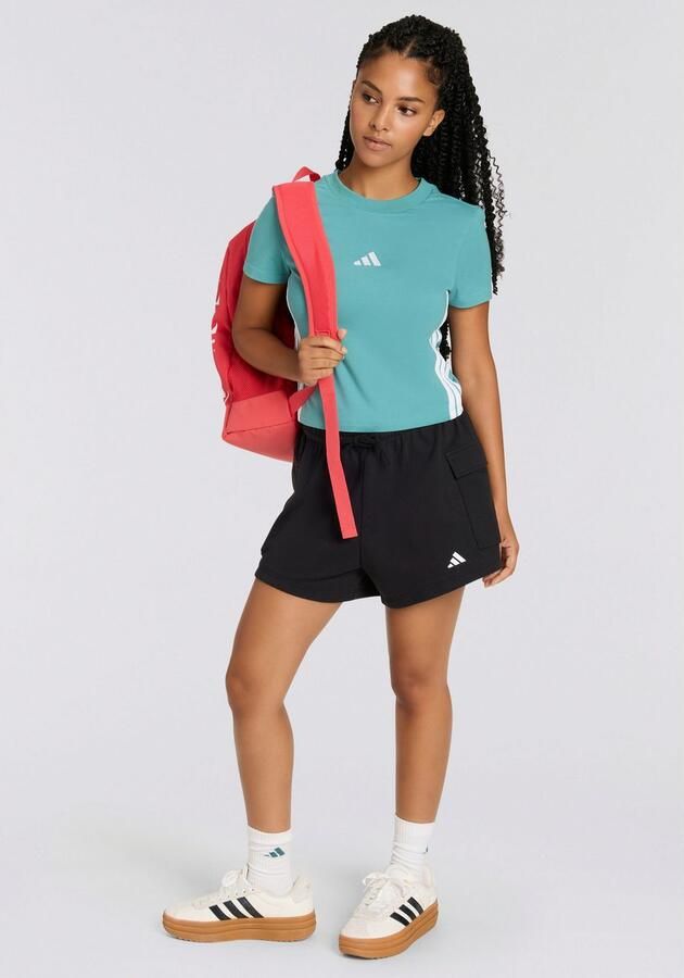 Adidas Essentials Small Logo French Terry Cargo Short - Foto 7