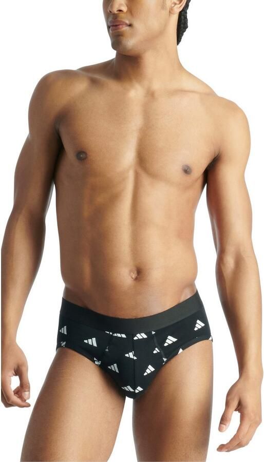 Adidas Sportswear Slip Active Flex Cotton elastisch logoband schuurvrij draagcomfort zonder opening (Set van 3) - Foto 4