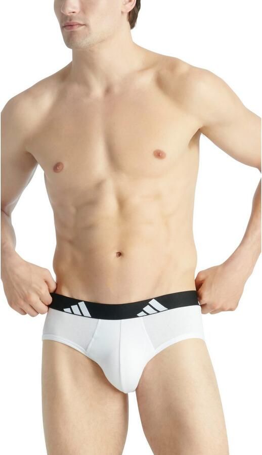 Adidas Sportswear Slip Active Flex Cotton elastisch logoband schuurvrij draagcomfort zonder opening (Set van 3) - Foto 2