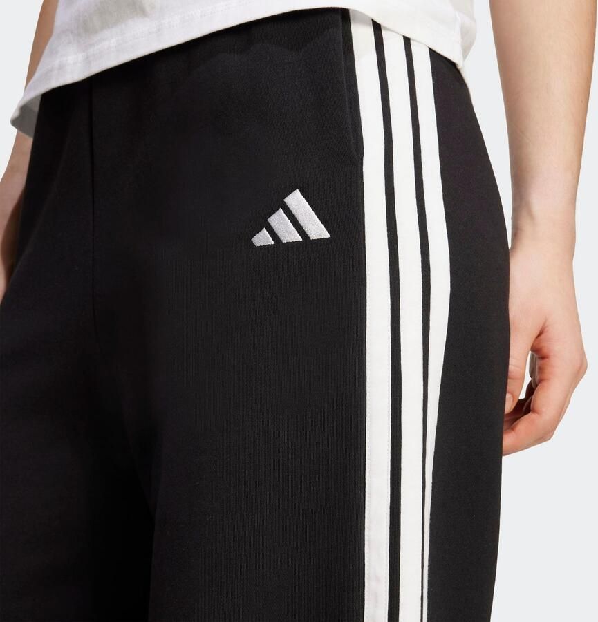 Adidas Sportswear Sportbroek W 3S FL PT Wijde pijp en zachte fleece zorgen voor gezellig comfort (1-delig)