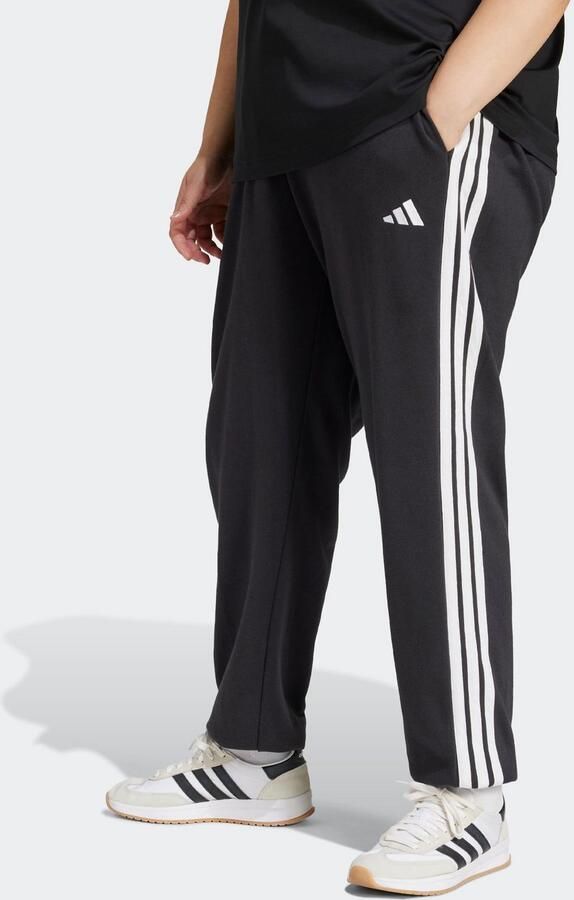 Adidas Essentials 3-Stripes French Terry Cuffed Broek Zwart- Dames Zwart - Foto 6