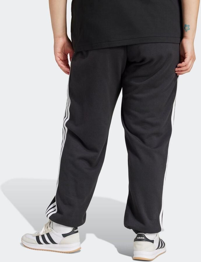 Adidas Essentials 3-Stripes French Terry Cuffed Broek Zwart- Dames Zwart - Foto 4