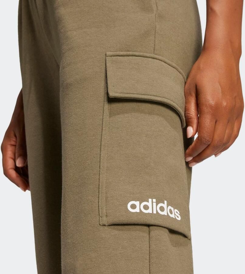 Adidas Sportswear Sportbroek W LIN FL CARGO Cargobroek met zachte binnenkant regular fit hoge tailleband (1-delig)