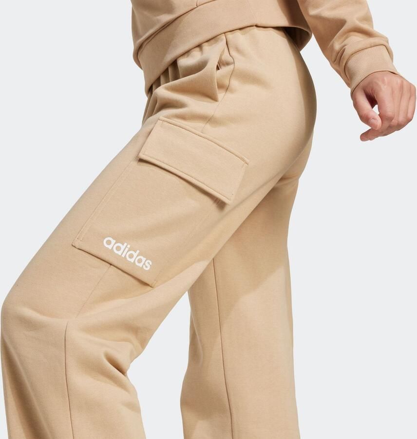 Adidas Sportswear Sportbroek W LIN FL CARGO Cargobroek met zachte binnenkant regular fit hoge tailleband (1-delig)