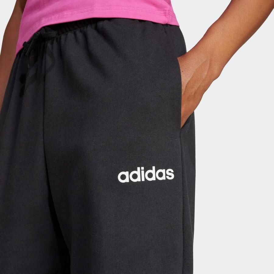 Adidas Sportswear Sportbroek W LIN FT CF PT Los gesneden hoge band van zacht french terry (1-delig)