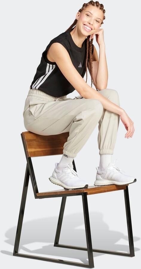 Adidas Sportswear Sportbroek W SL FT CF PT Los gesneden hoge band van zacht french terry materiaal (1-delig) - Foto 4