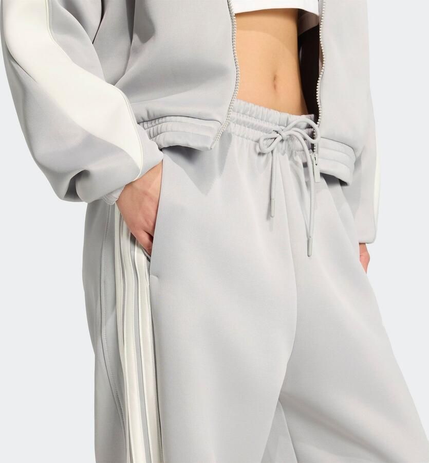 Adidas Sportswear Wide fit sweatbroek met logoprint model 'Stadium'