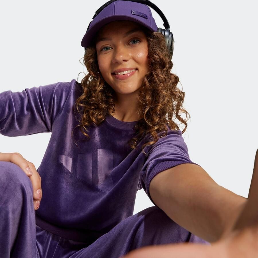 Adidas Holiday Glam Cropped Sweatshirt