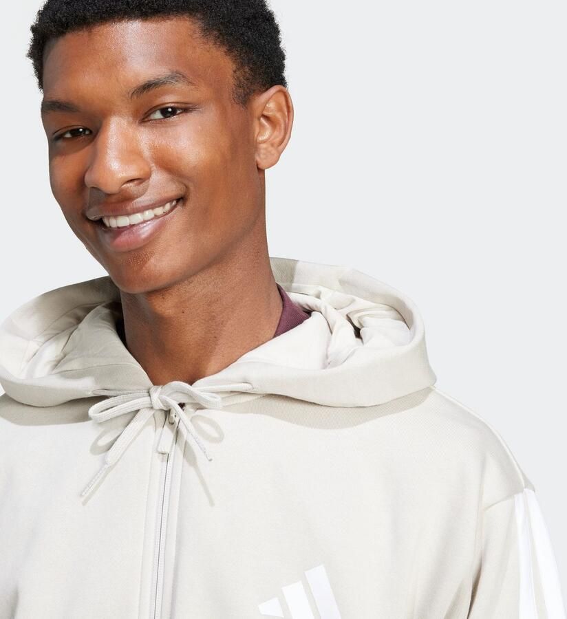 ADIDAS SPORTSWEAR Sweatjack met viscose en labelstitching