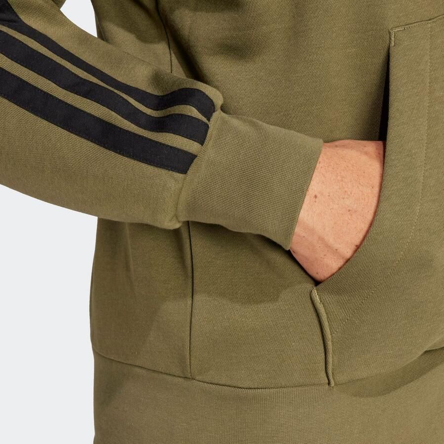 Adidas Sportswear Sweatjack met ritssluiting en kangoeroezak