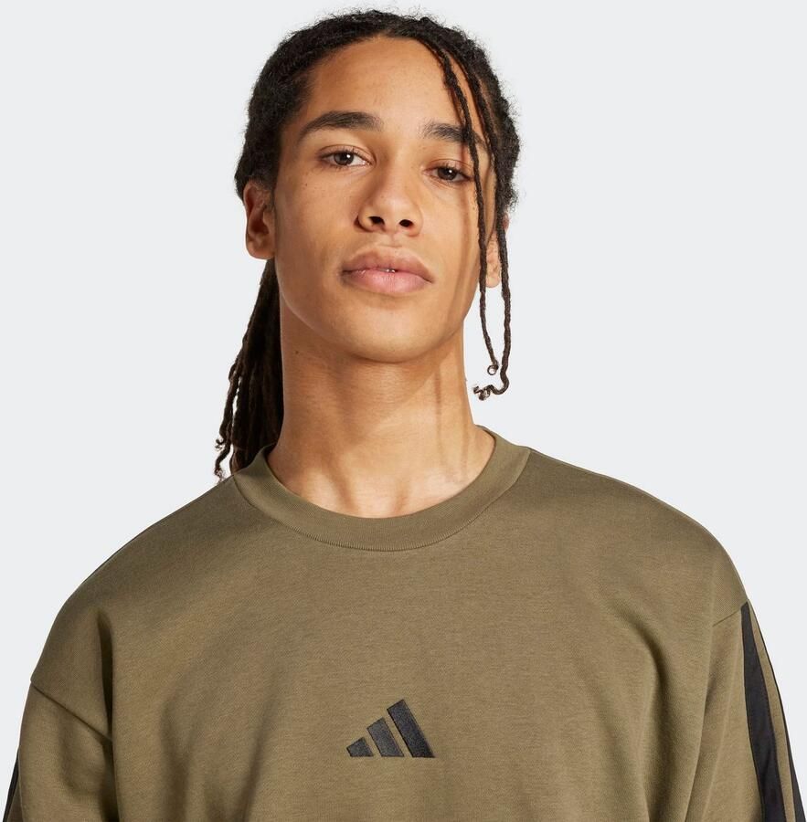 Adidas Sportswear Sweatshirt met logo en ronde hals