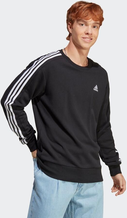 Adidas M 3S FT SWT Stijlvol en Comfortabel Sweatshirt Zwart Heren - Foto 10