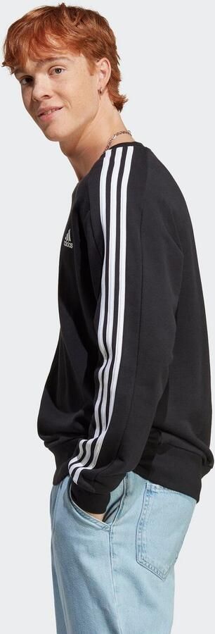 Adidas M 3S FT SWT Stijlvol en Comfortabel Sweatshirt Zwart Heren - Foto 9