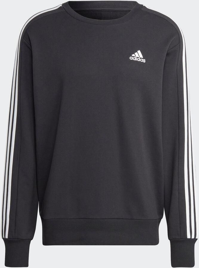 Adidas M 3S FT SWT Stijlvol en Comfortabel Sweatshirt Zwart Heren - Foto 6