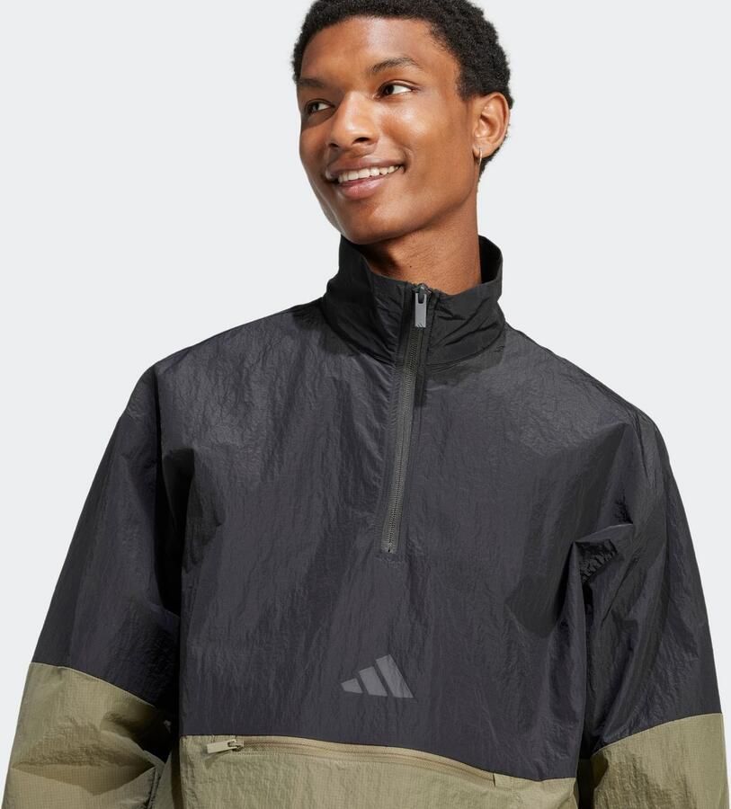 Adidas Future Icons 3-Stripes Woven Sweatshirt met Halflange Rits