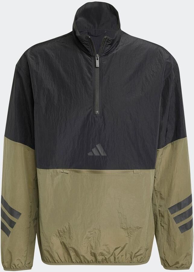 Adidas Future Icons 3-Stripes Woven Sweatshirt met Halflange Rits - Foto 3