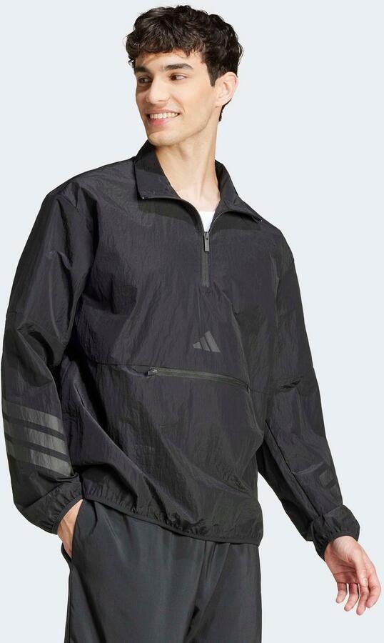 Adidas Future Icons 3-Stripes Woven Sweatshirt met Halflange Rits - Foto 5