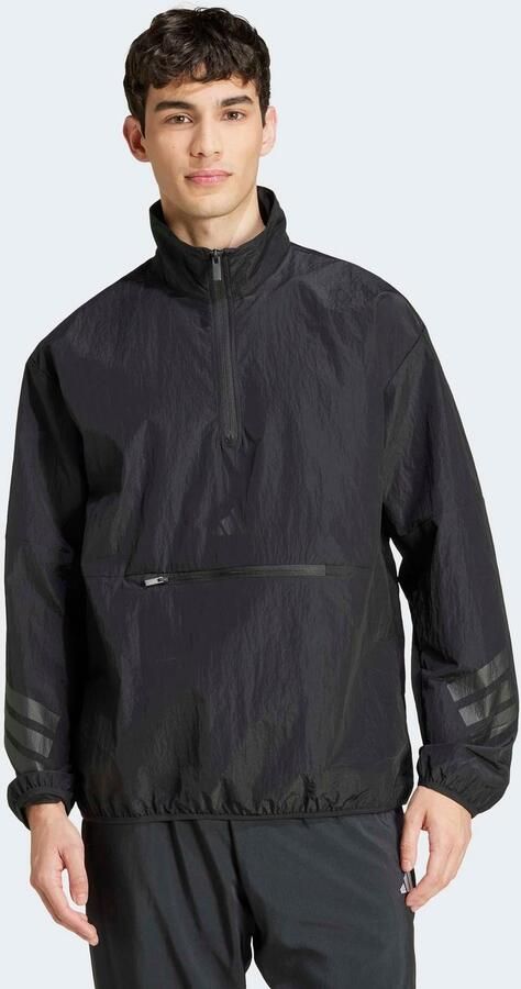 Adidas Future Icons 3-Stripes Woven Sweatshirt met Halflange Rits - Foto 6