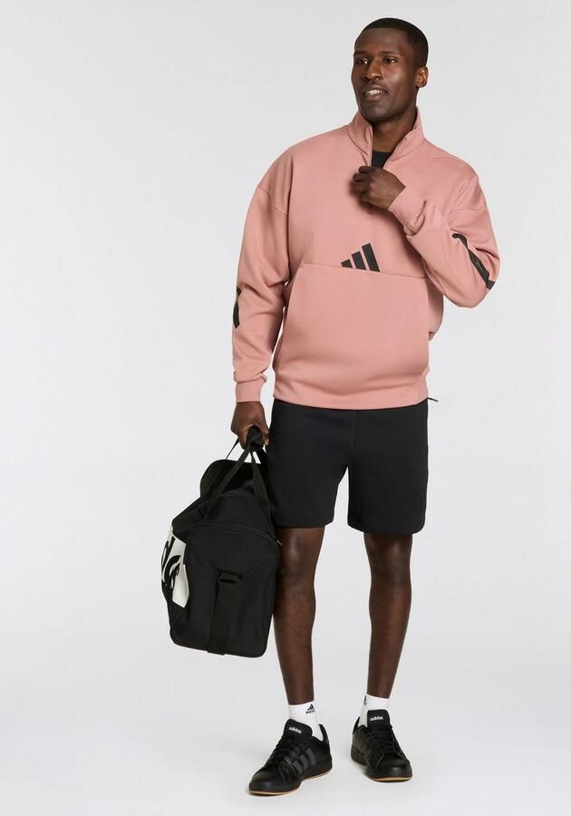 Adidas Z.N.E. Sweatshirt met Korte Rits Roze- Heren Roze - Foto 3