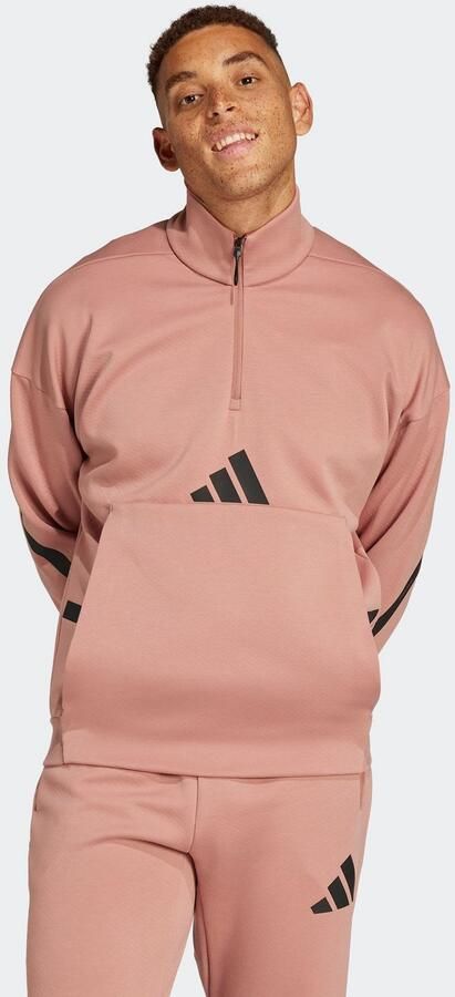 Adidas Z.N.E. Sweatshirt met Korte Rits Roze- Heren Roze - Foto 7