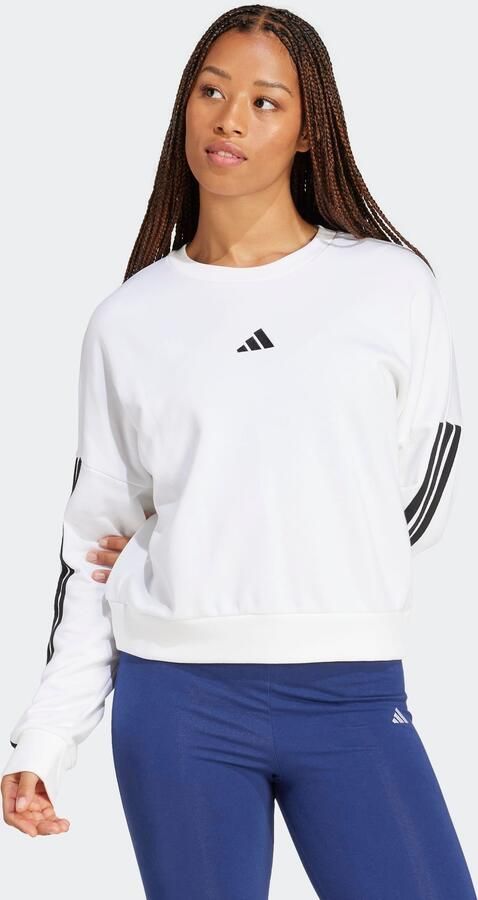 Adidas Witte Sweater Essentials 3-Stripes French Terry White Dames - Foto 10